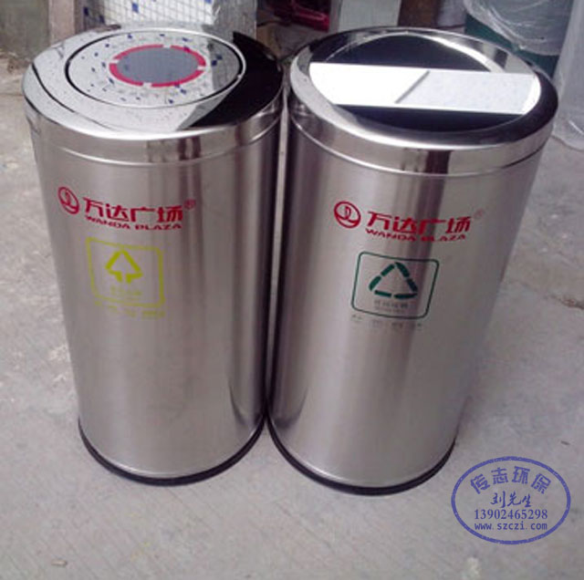 長春萬達(dá)廣場不銹鋼果皮箱